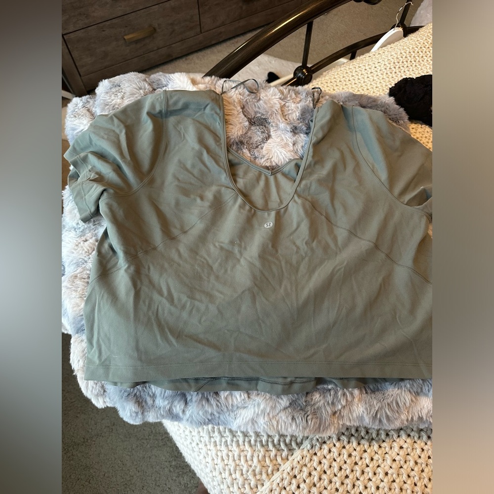 Lululemon Align T Shirt- Grey Sage- Size 20